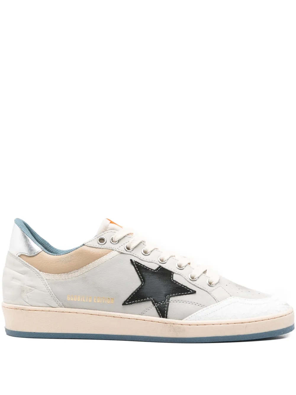 Golden Goose star-detail leather trainers Grey