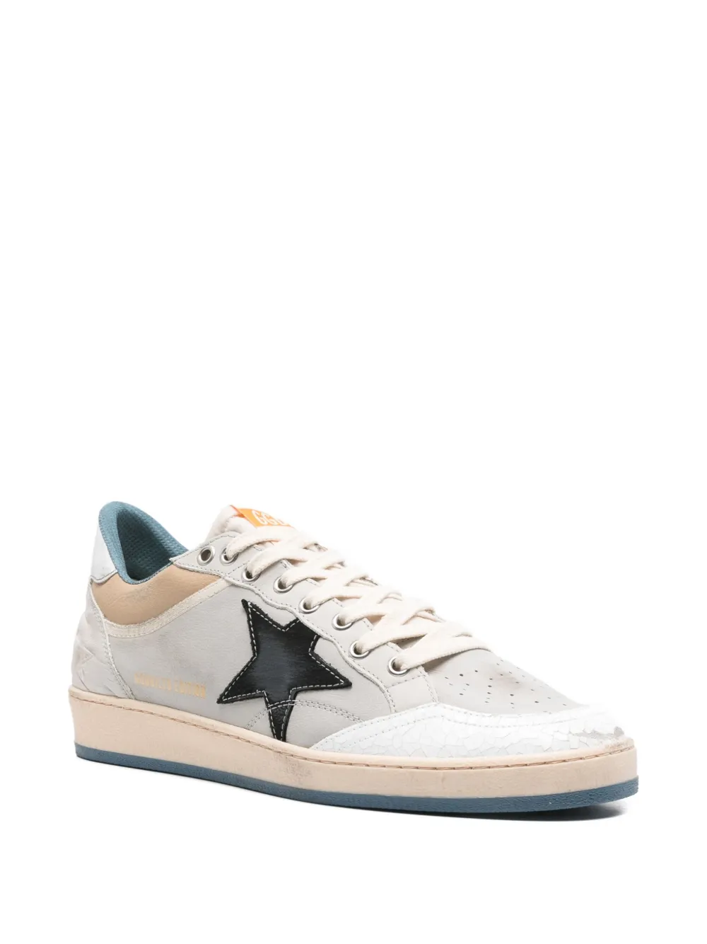 Golden Goose star-detail leather trainers Grijs