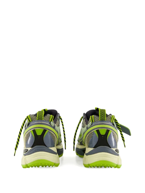 Off-White Ow Be Right Back lace-up Rubber Sneakers | Green