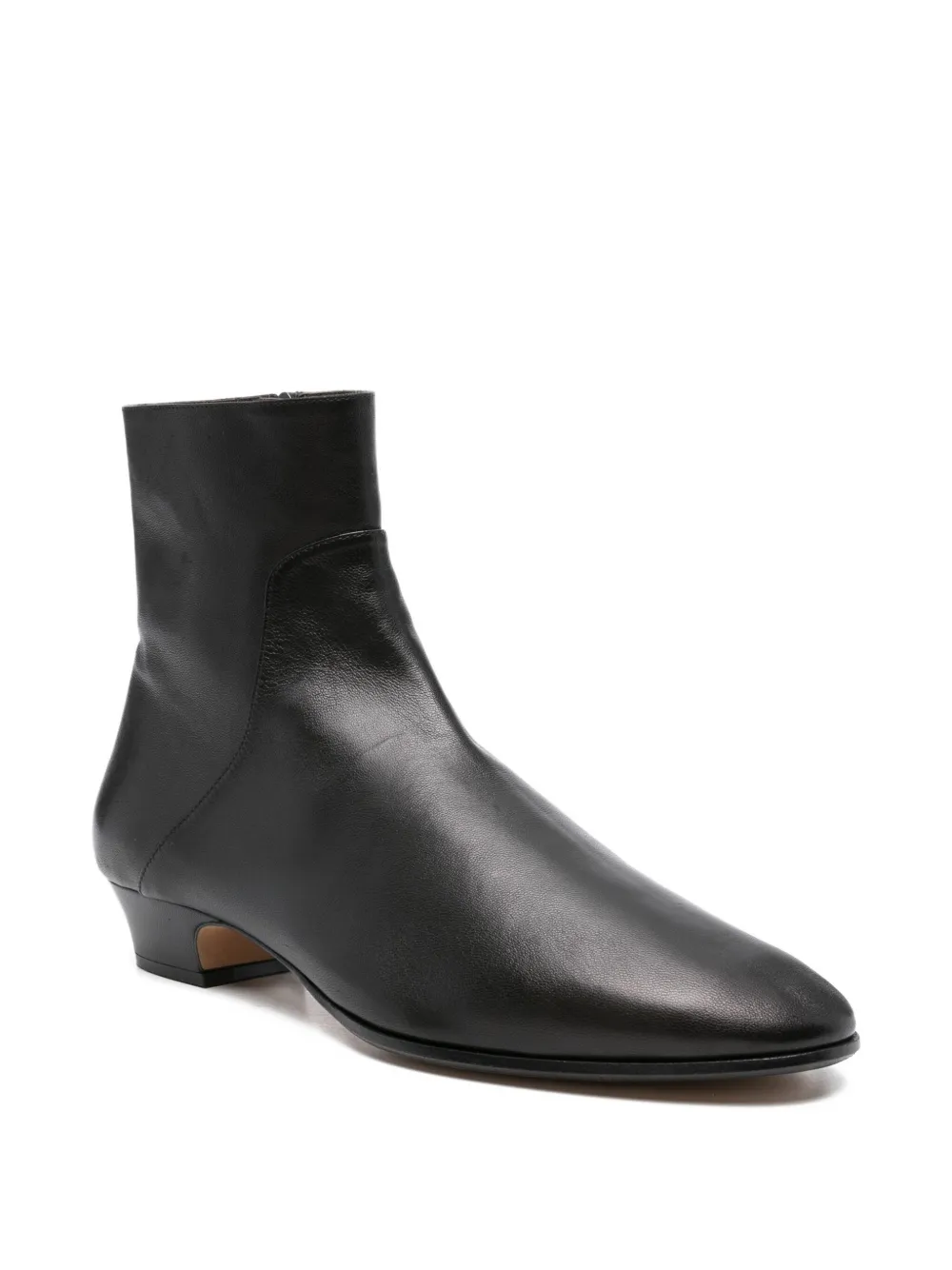 The Row Pre-Owned 25mm Awar leather ankle boots - Zwart