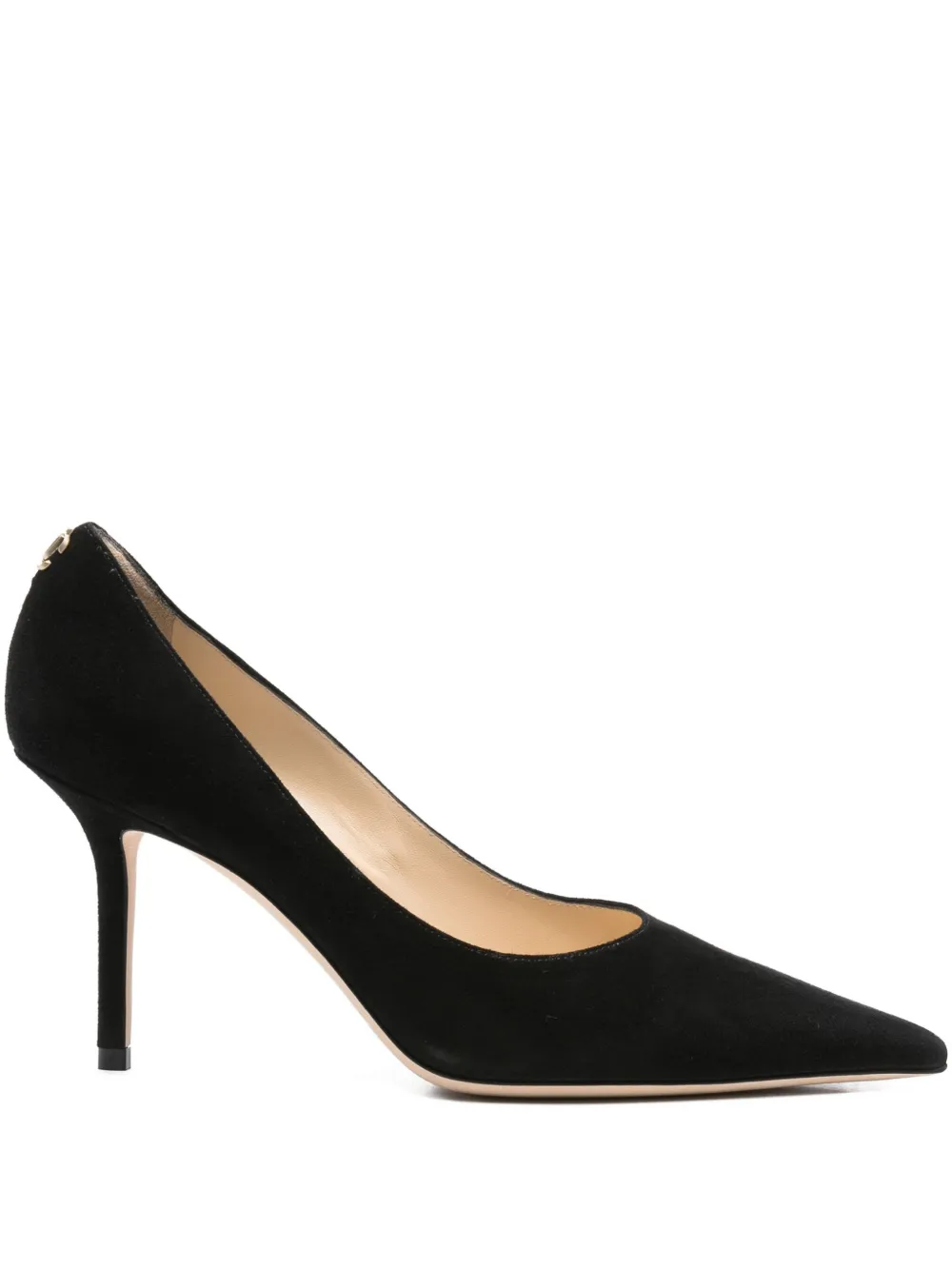 Pre-owned Jimmy Choo 85mm Pointed-toe Heeled Pump In Black