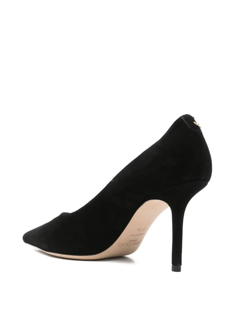 Pre-owned Jimmy Choo 85mm Pointed-toe Heeled Pump In Black