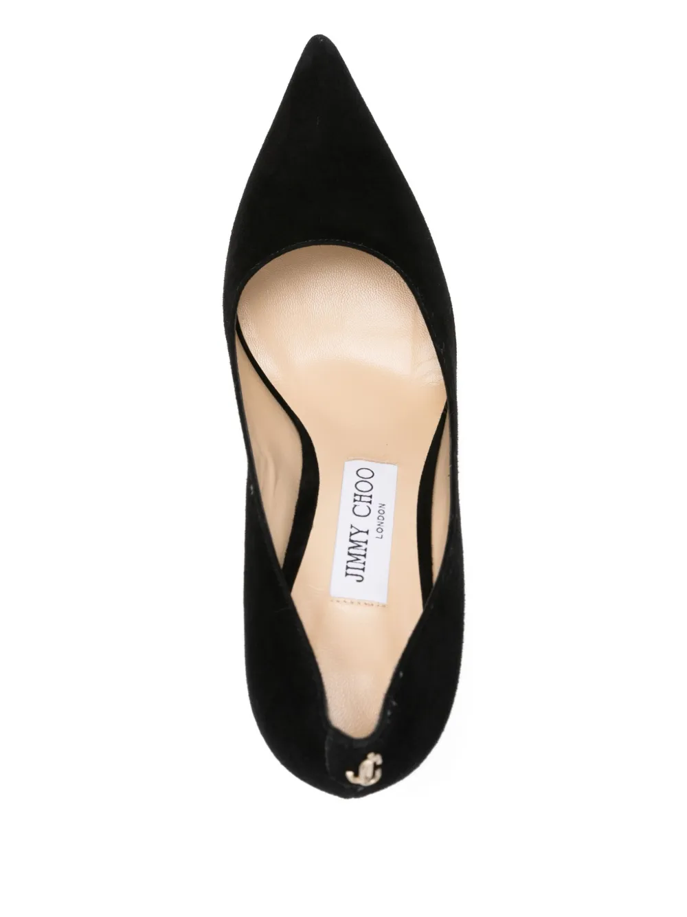Pre-owned Jimmy Choo 85mm Pointed-toe Heeled Pump In Black
