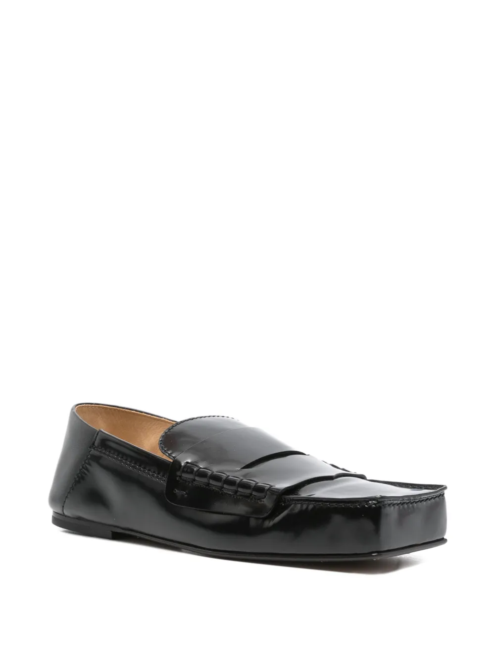 Jacquemus Pre-Owned square-toe leather loafers | Image 2