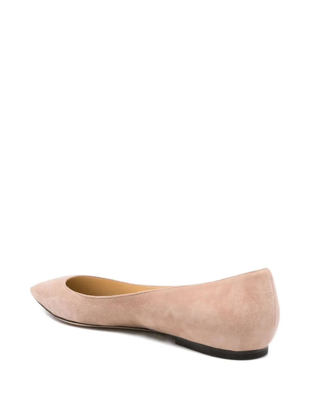 Pre-owned Jimmy Choo Romy Ballet Flats In Neutral