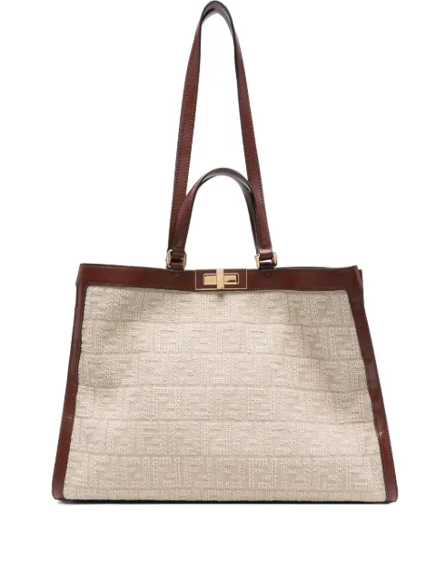 Fendi Pre-Owned Peekaboo logo tote bag