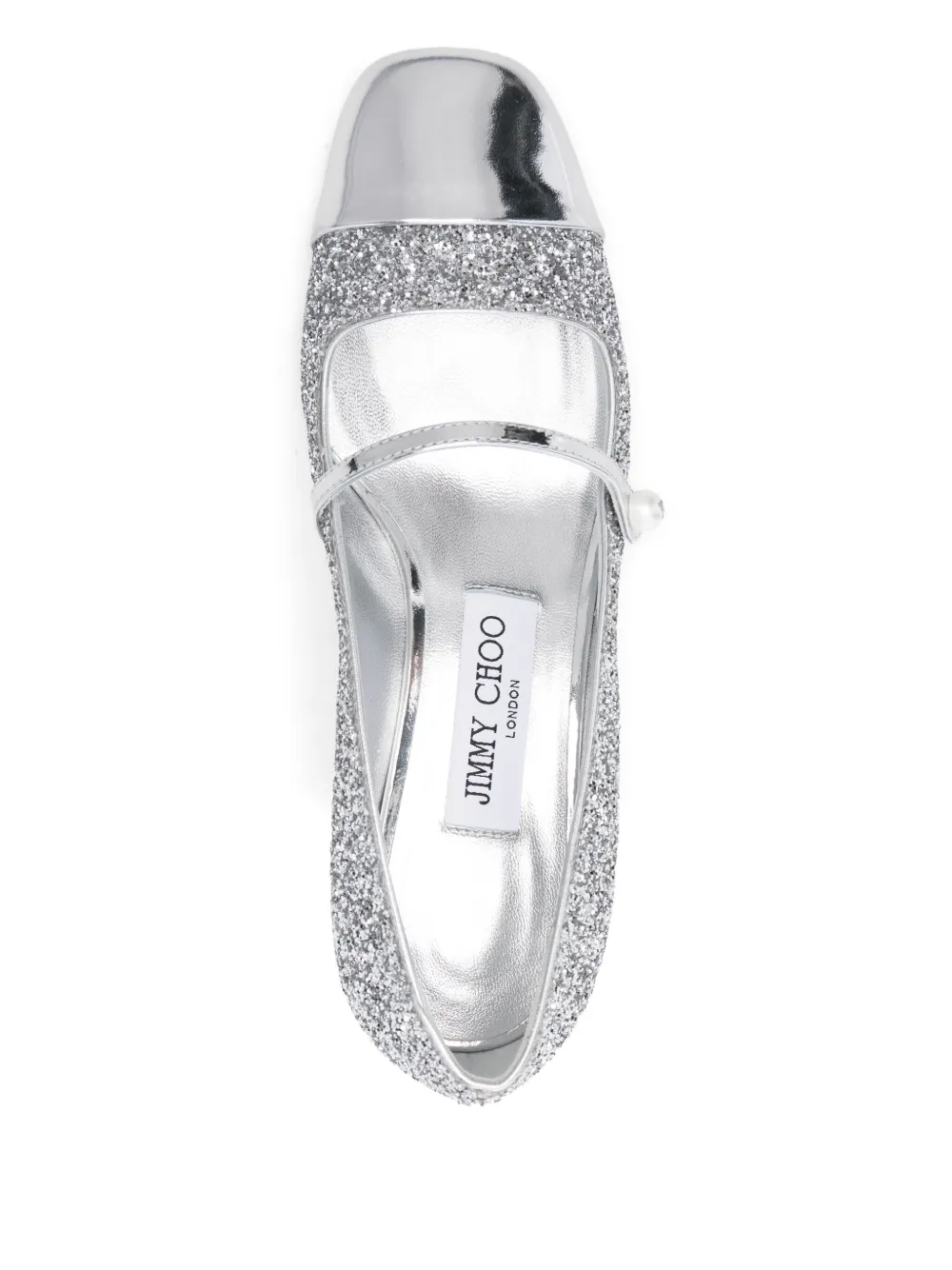 Pre-owned Jimmy Choo 50mm Elisa Pumps In Silver