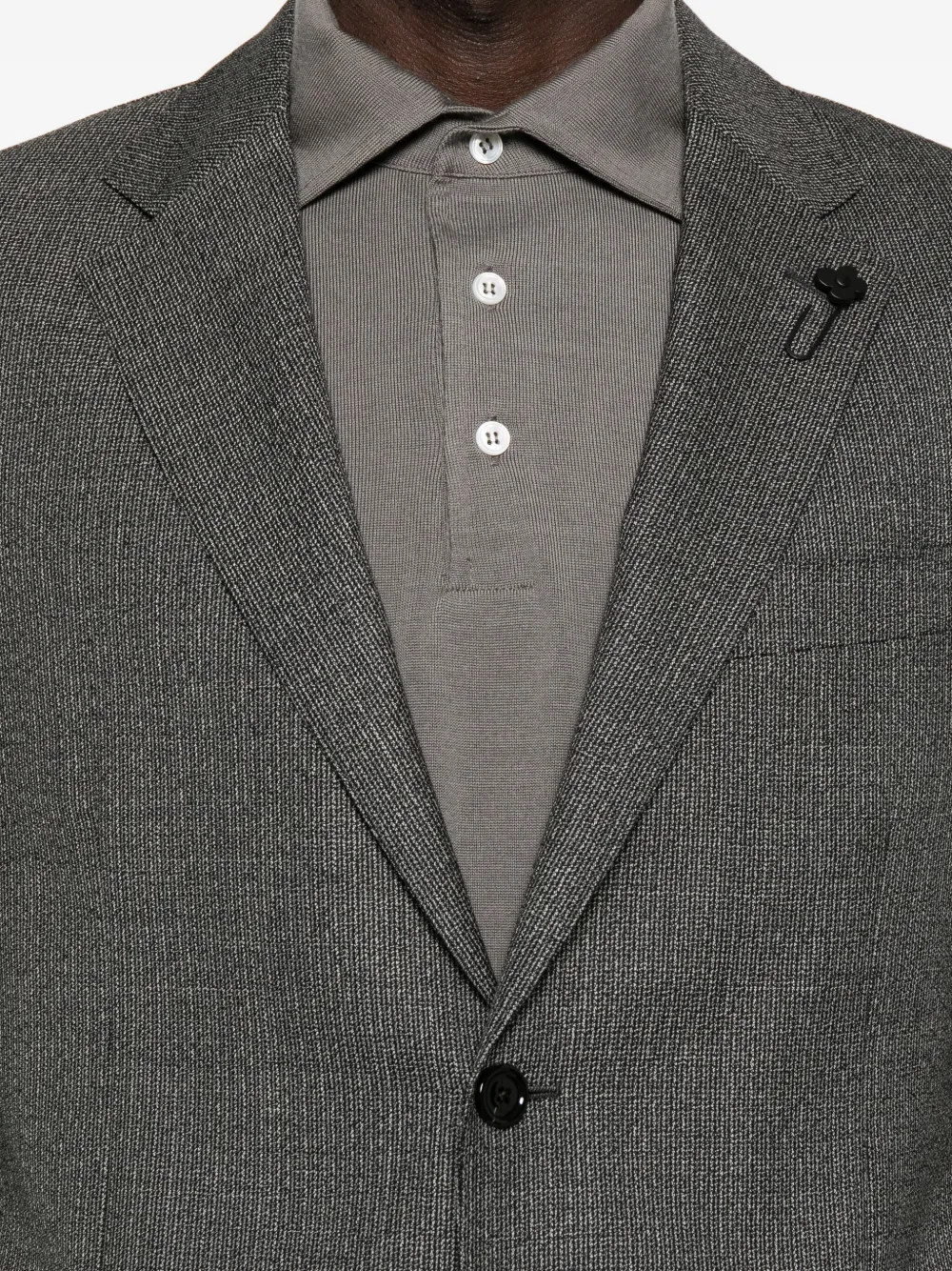 Lardini Wool Single Breasted Suit In Gray