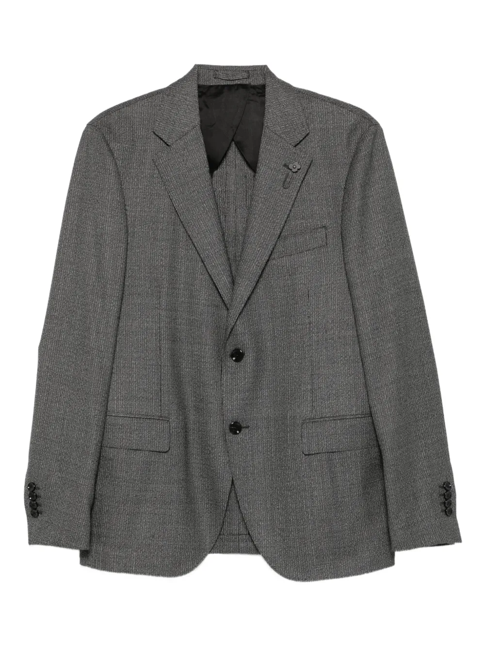Lardini Wool Single Breasted Suit In Gray