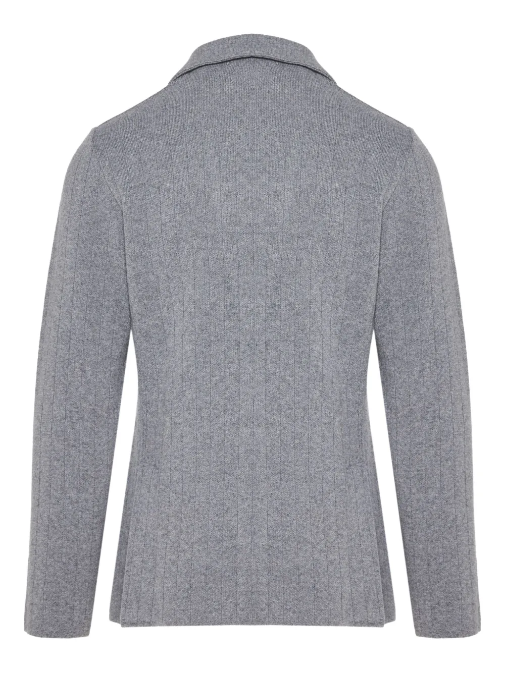 Lardini Notch-collar Ribbed Cardigan In Multi