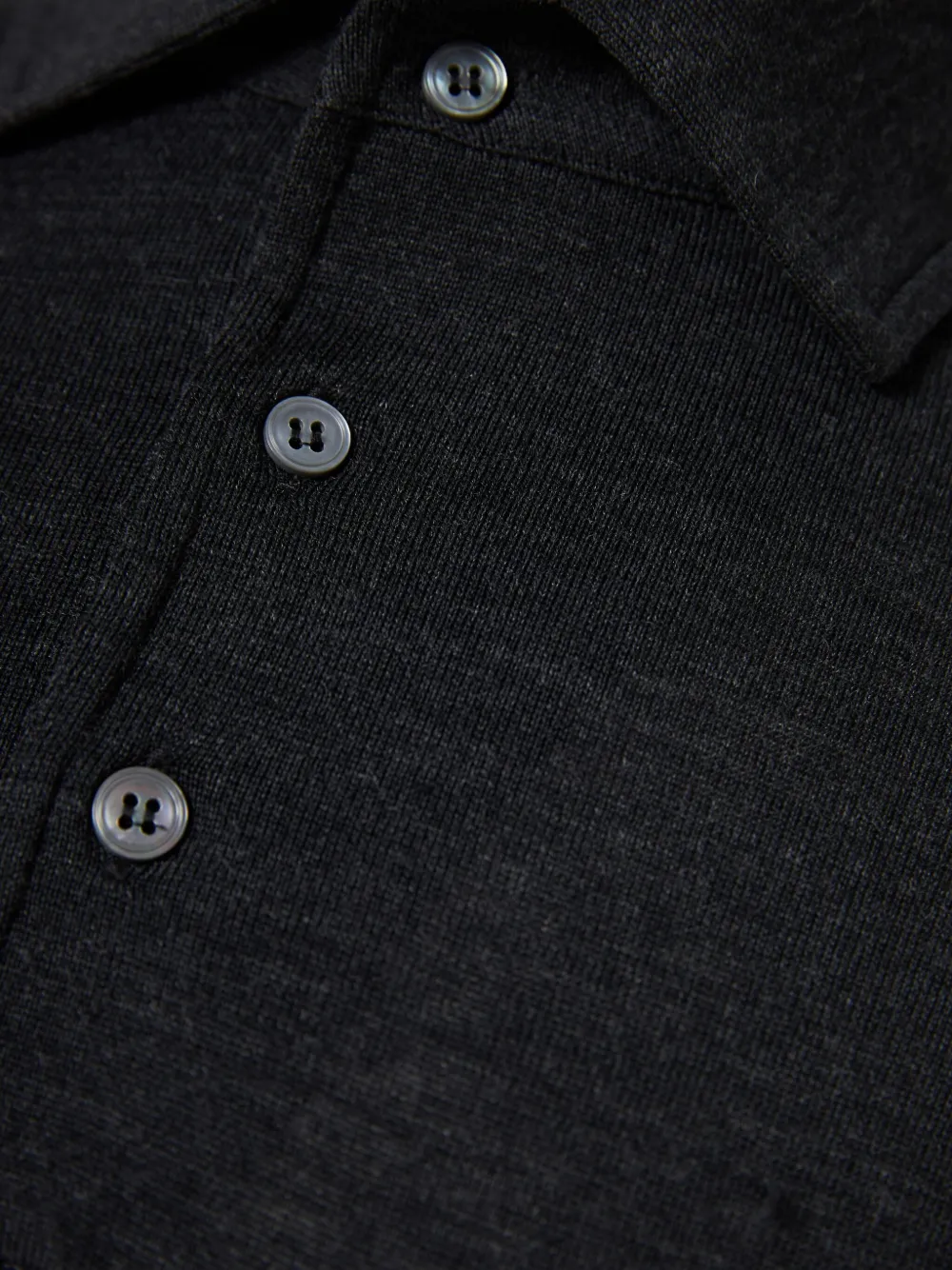 Lardini Poloshirt met lange mouwen Grijs