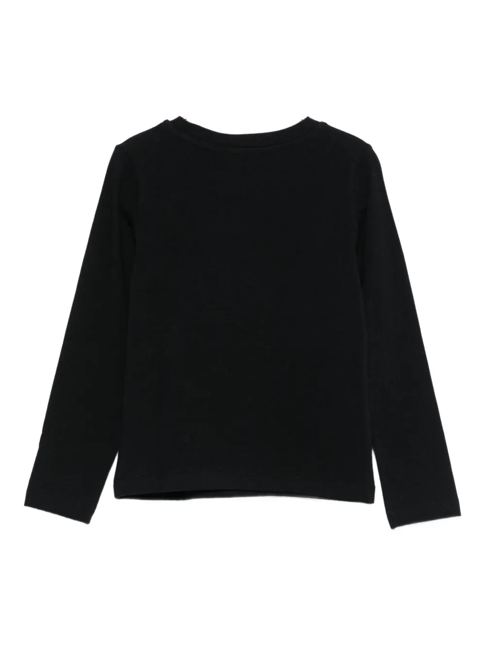 Moschino Kids T-shirt met lange mouwen Zwart