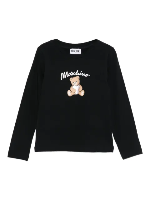 Moschino Kids Teddy Bear-print long-sleeve T-shirt