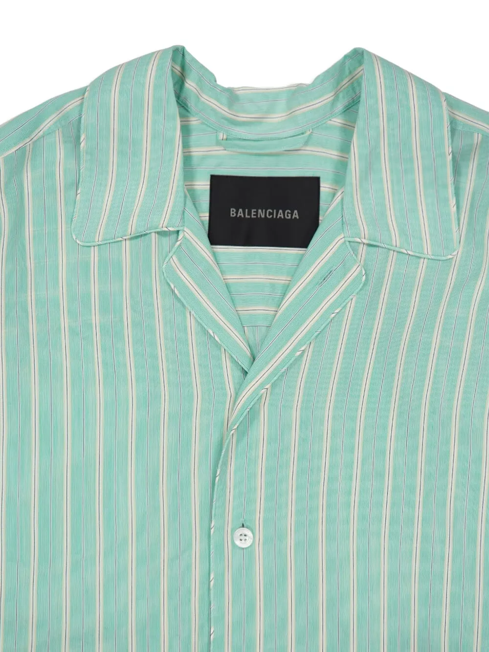 Balenciaga Gestreept overhemd Groen