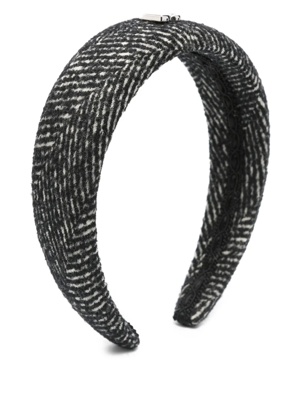 Dolce & Gabbana Kids Haarband met visgraat-patroon Zwart