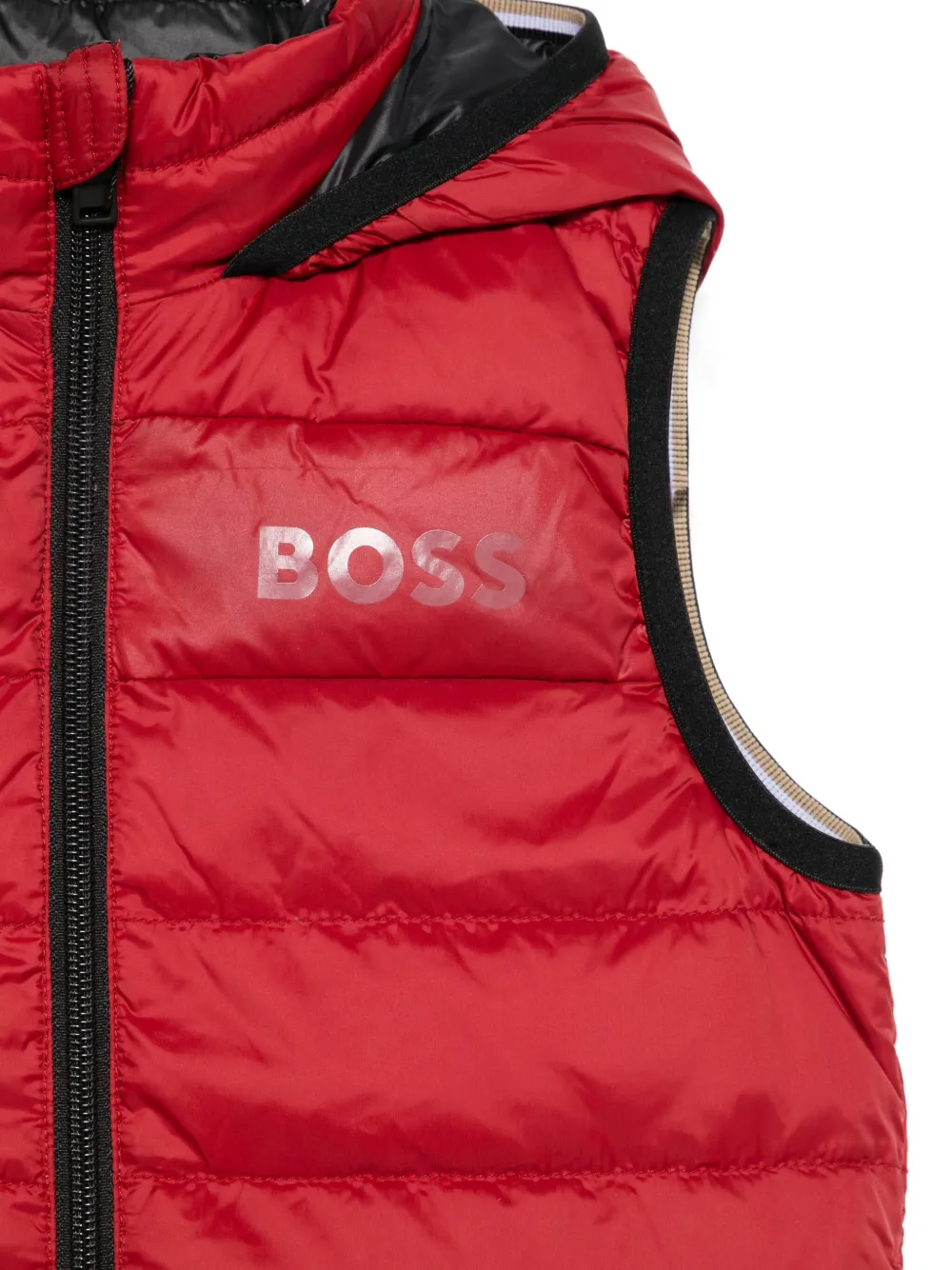 BOSS Bodywarmer met capuchon Rood