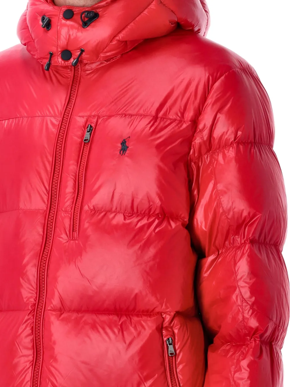 Polo Ralph Lauren Donsjack met capuchon Rood