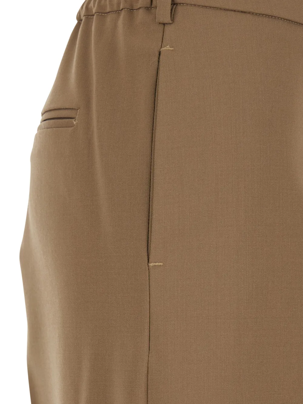 PT Torino Broek met elastische taille Beige