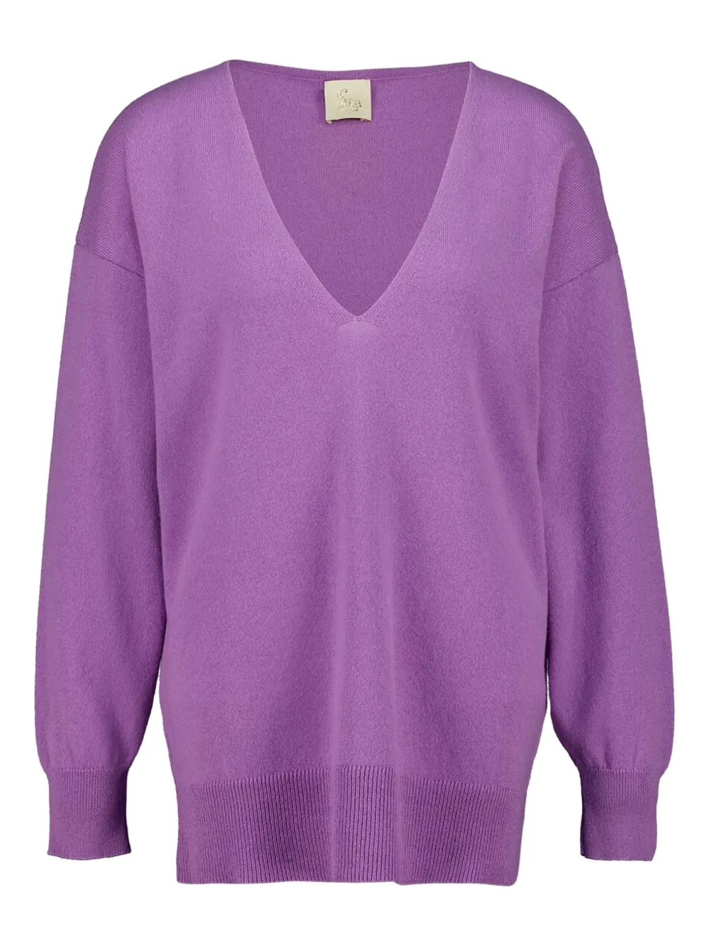 PAULA Calista round-neck long-sleeve sweater - Purple