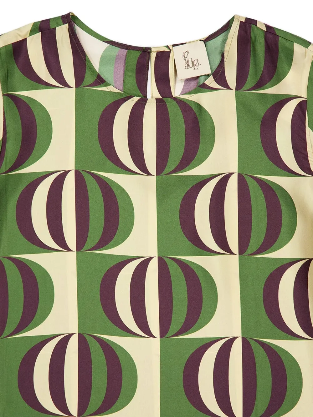 PAULA Jurk met geometrische print Groen