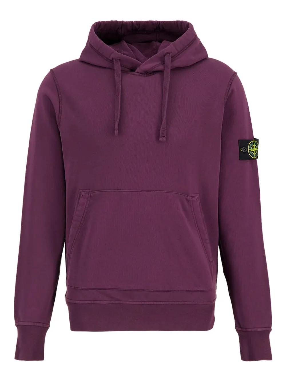 Stone Island drawstring hooded sweater | Purple | Image 1