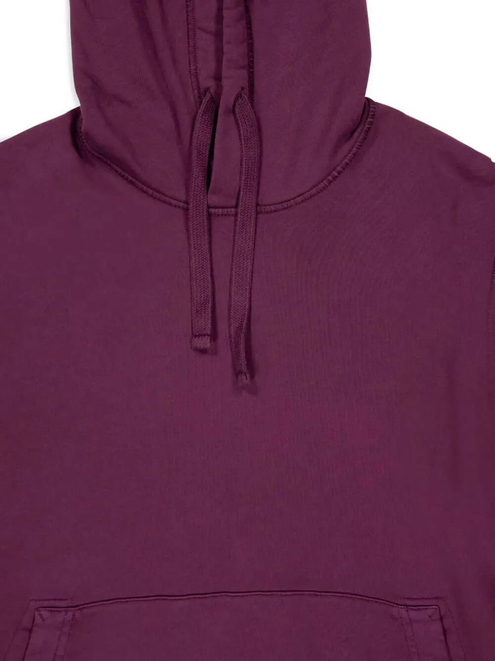 Stone Island Drawstring Hooded Sweater In Purple