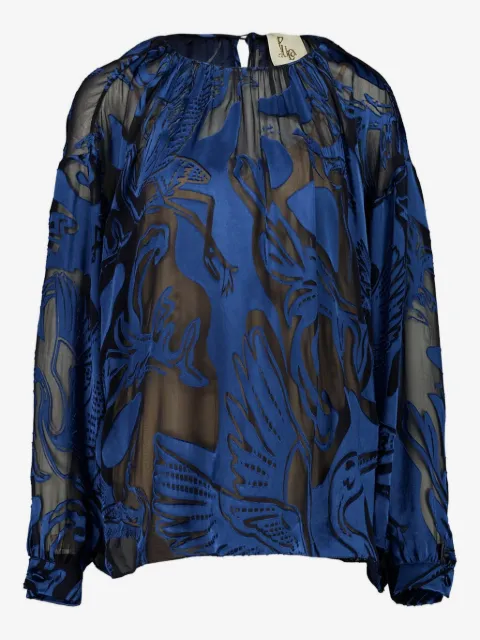 PAULA devoré blouse