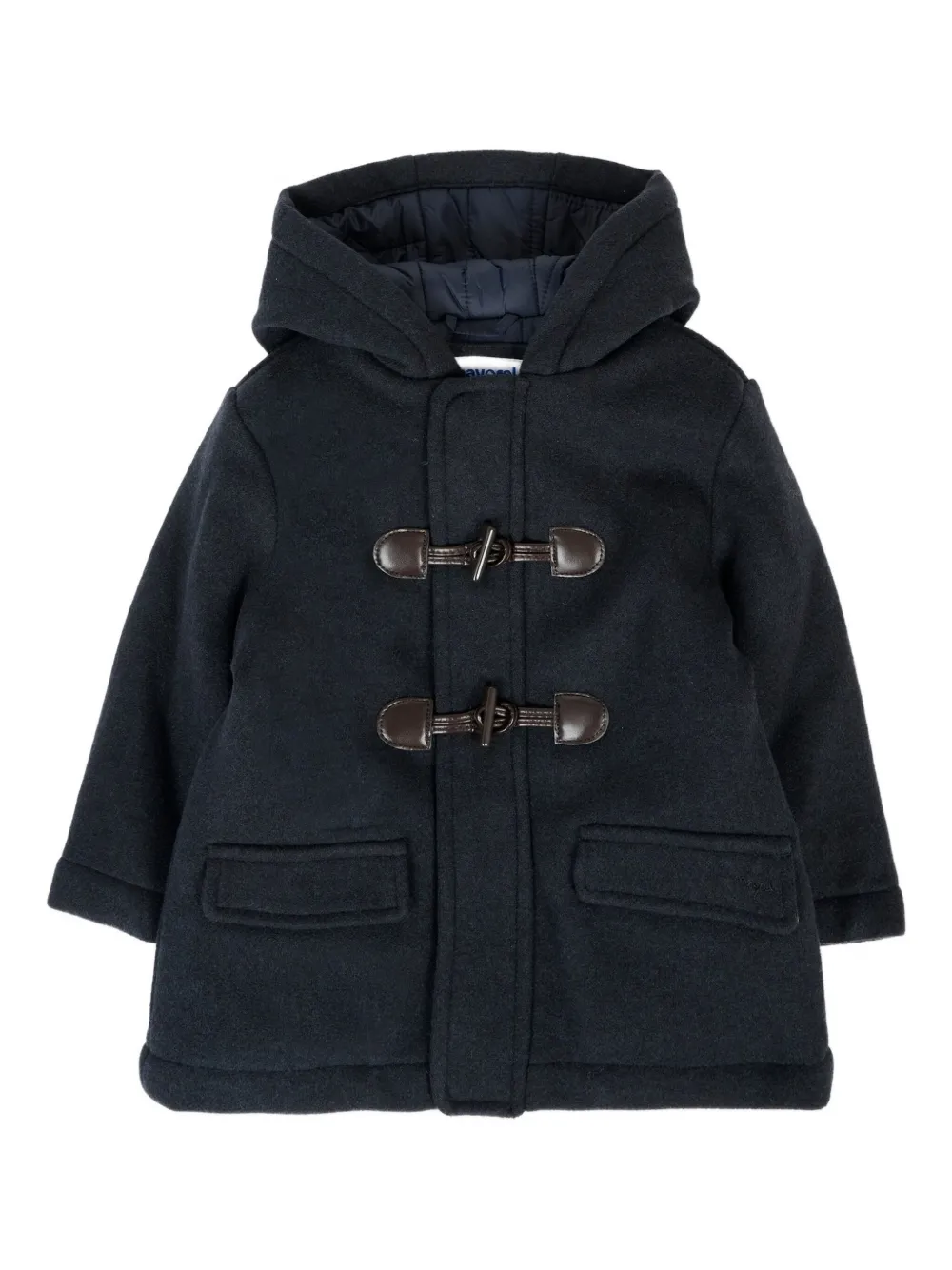 Mayoral hooded toggle coat | Blue | Image 1