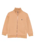 Givenchy Kids zip-fastening logo-plaque top - Brown