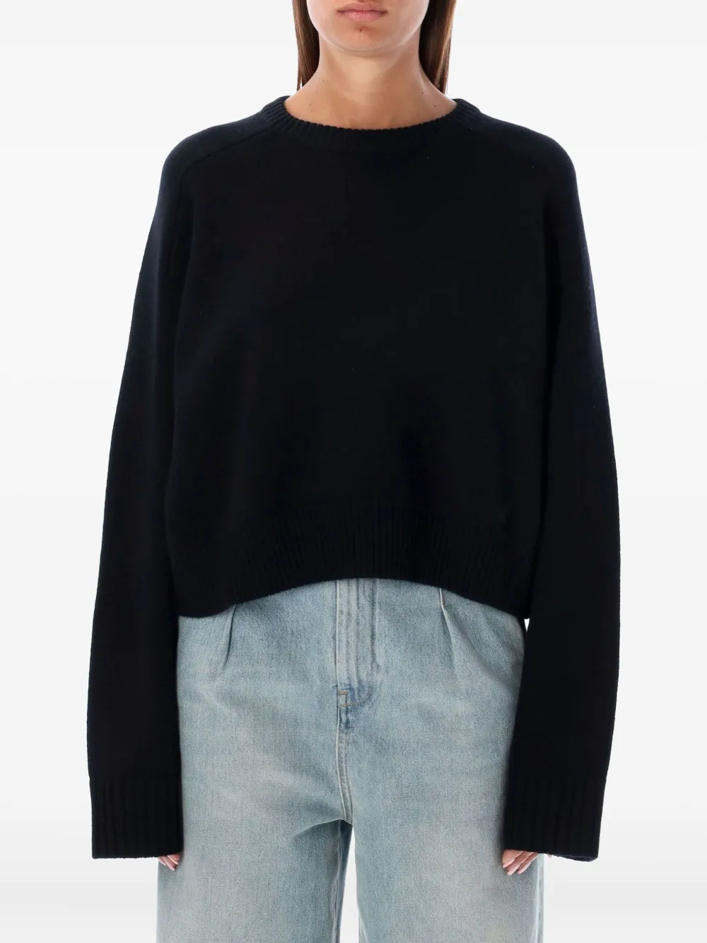 LouLou de Saison knitted sweater Zwart