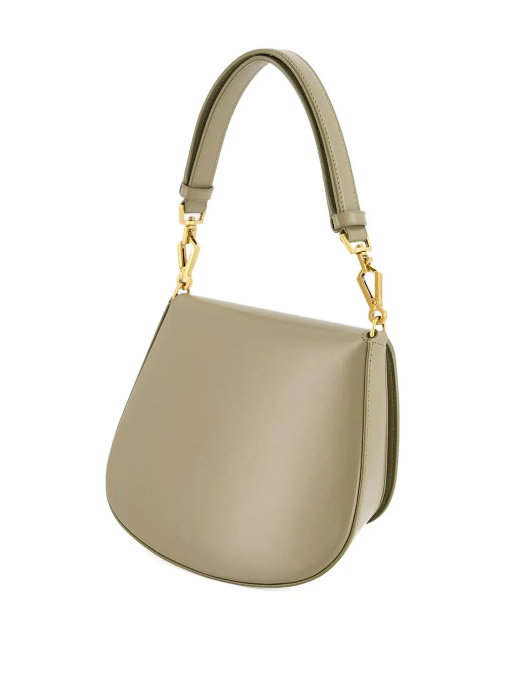 Saint Laurent Mini Voltaire Calfskin Leather Shoulder Bag In Green