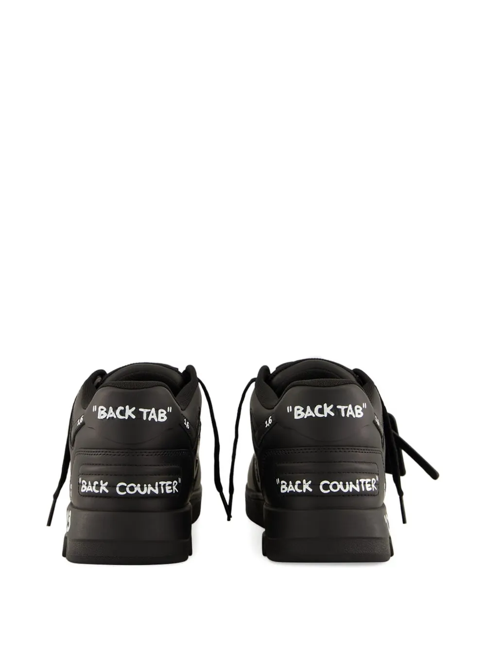 Off-White Out of Office leather sneakers Black
