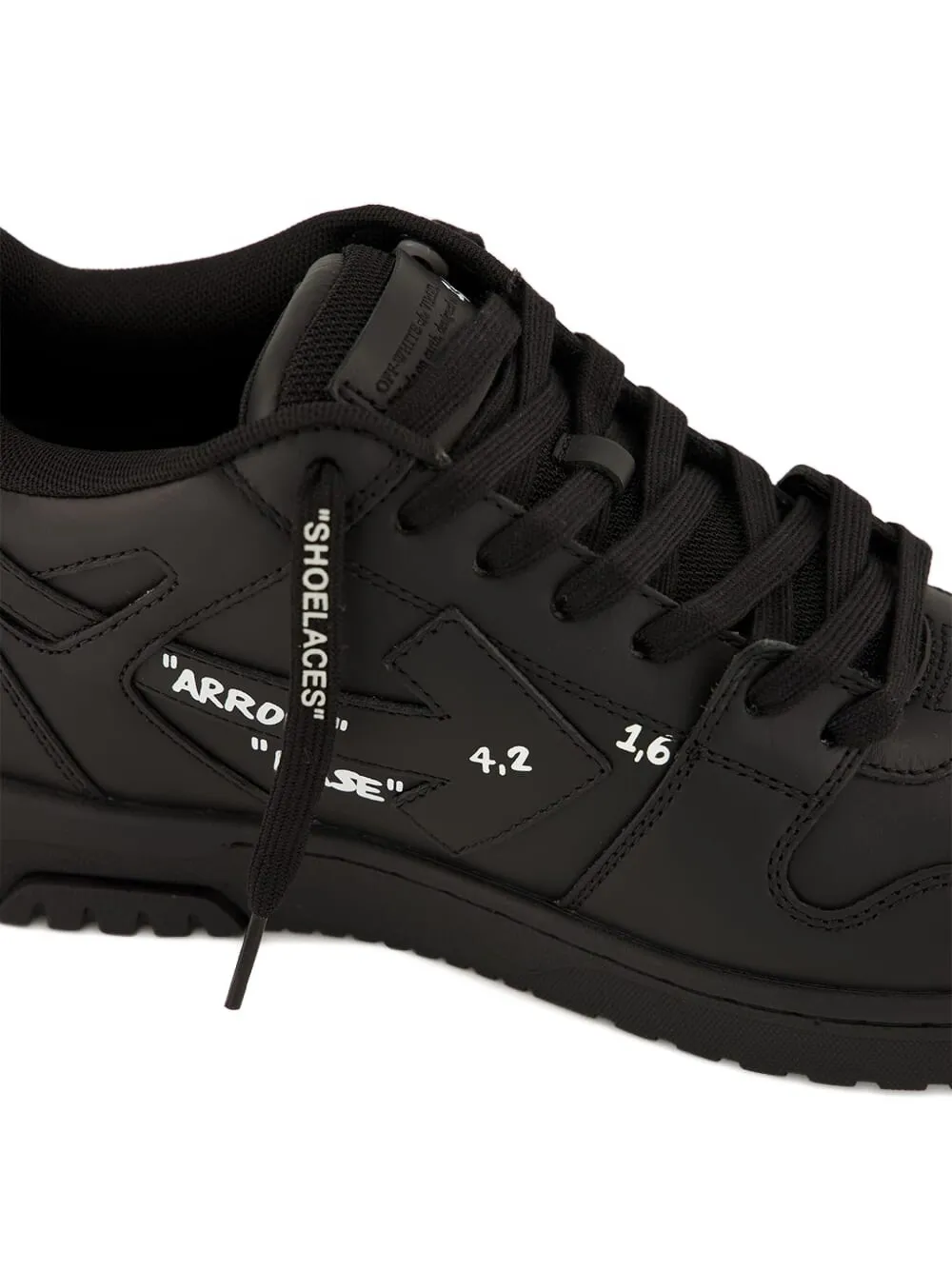 Off-White Out of Office leather sneakers Black