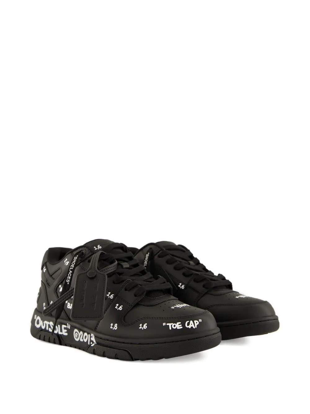 Off-White Out of Office leather sneakers Black