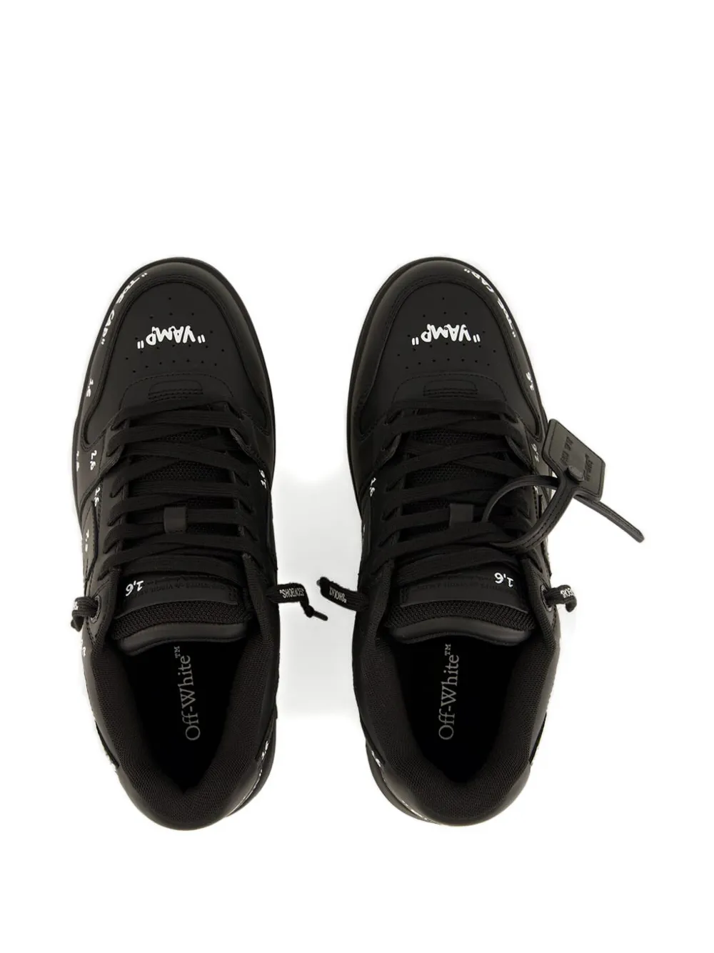Off-White Out of Office leather sneakers Black
