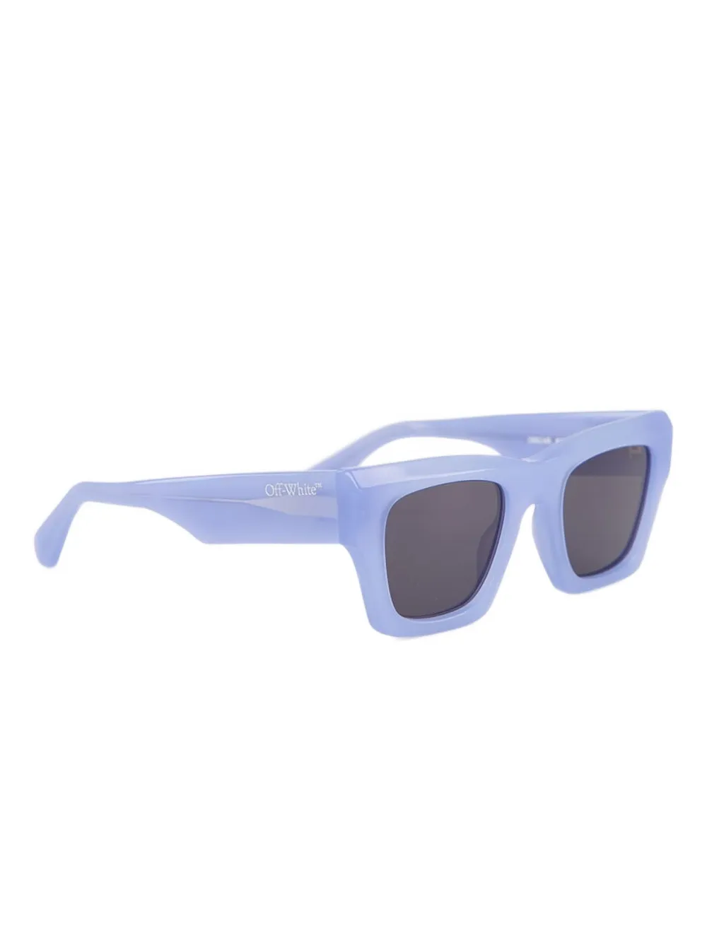 Off-White Davie zonnebril met vierkant montuur Blauw