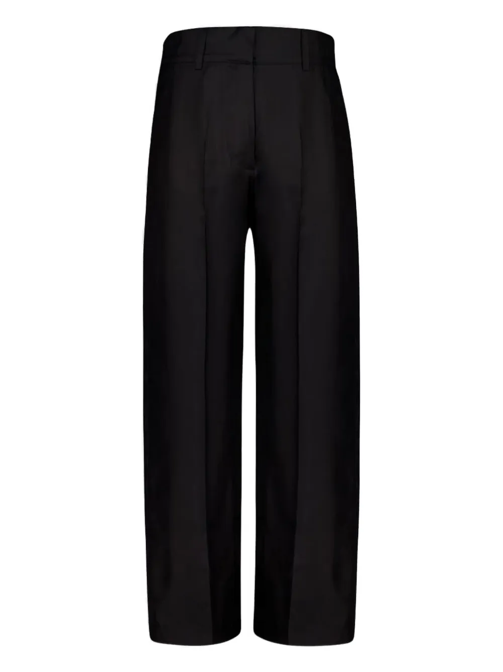 PAULA pleated silk twill trousers | Black | Image 1