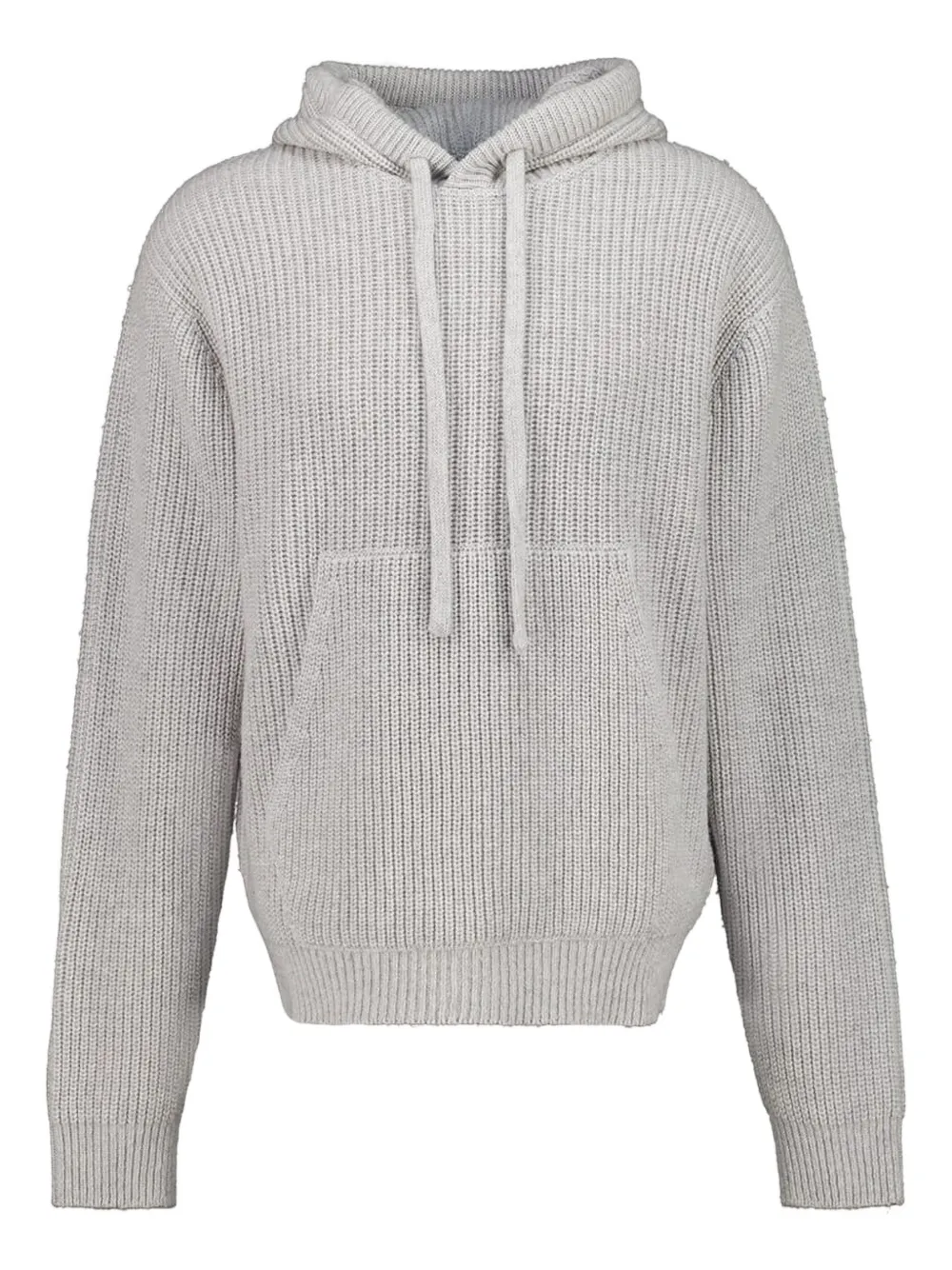 Palm Angels hoodie tejida de canalé con logo | gris | Image 1