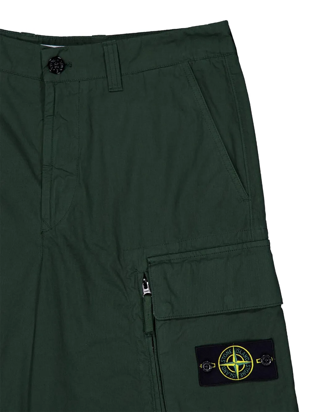 Stone Island Cargo bermuda shorts Groen
