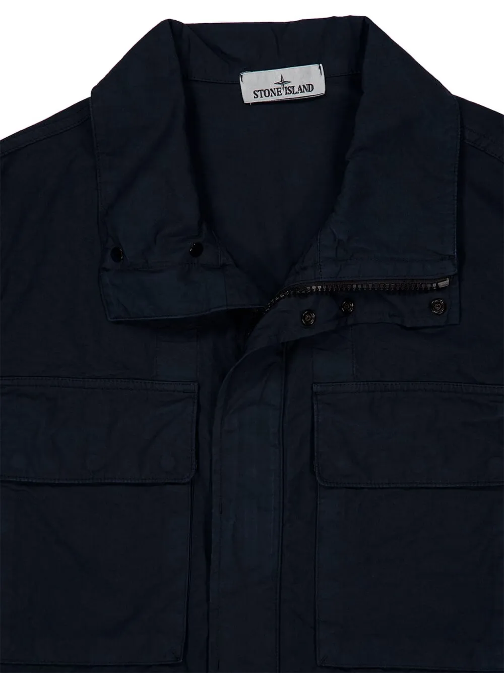 Stone Island Jack met vier zakken en rits Blauw