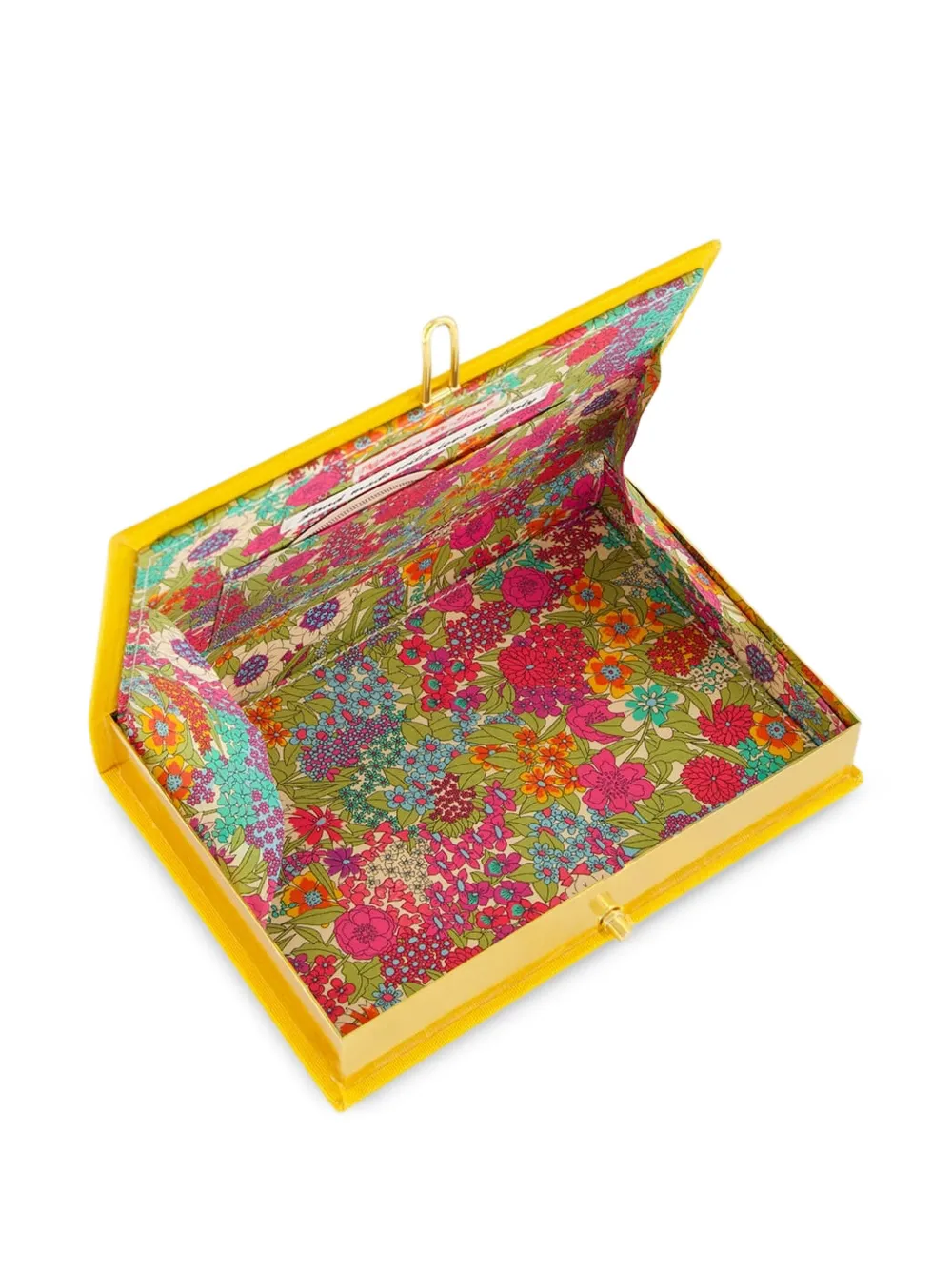 Olympia Le-tan Small Portugal Embroidered Clutch Bag In Yellow