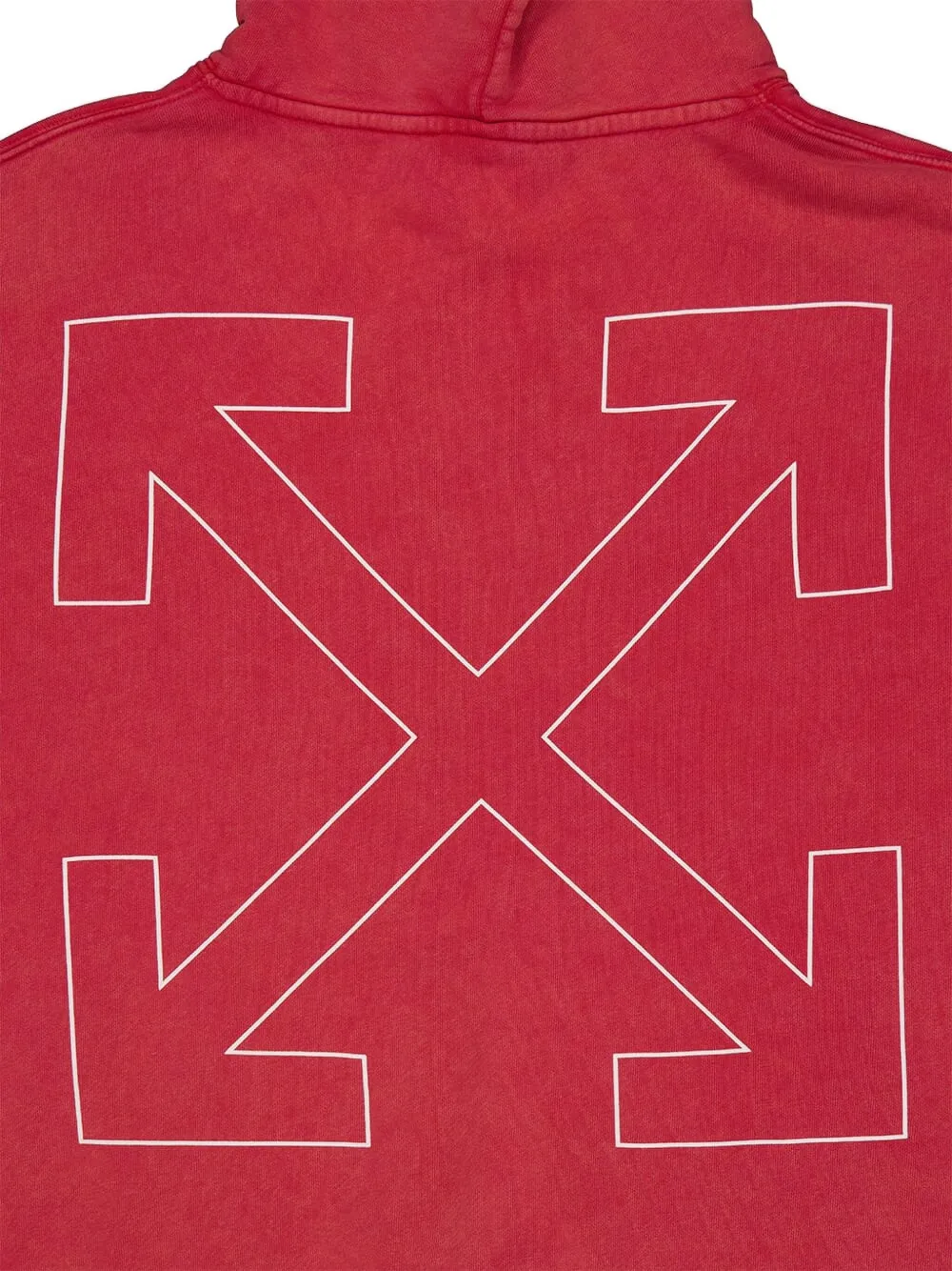 Off-White Hoodie met logoprint Rood