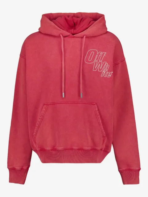 Off-White logo-print hoodie