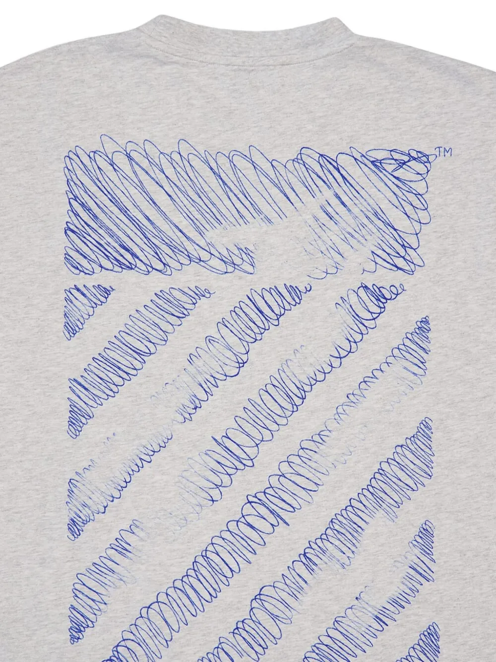 Off-White Scribble Skate katoenen T-shirt Grijs