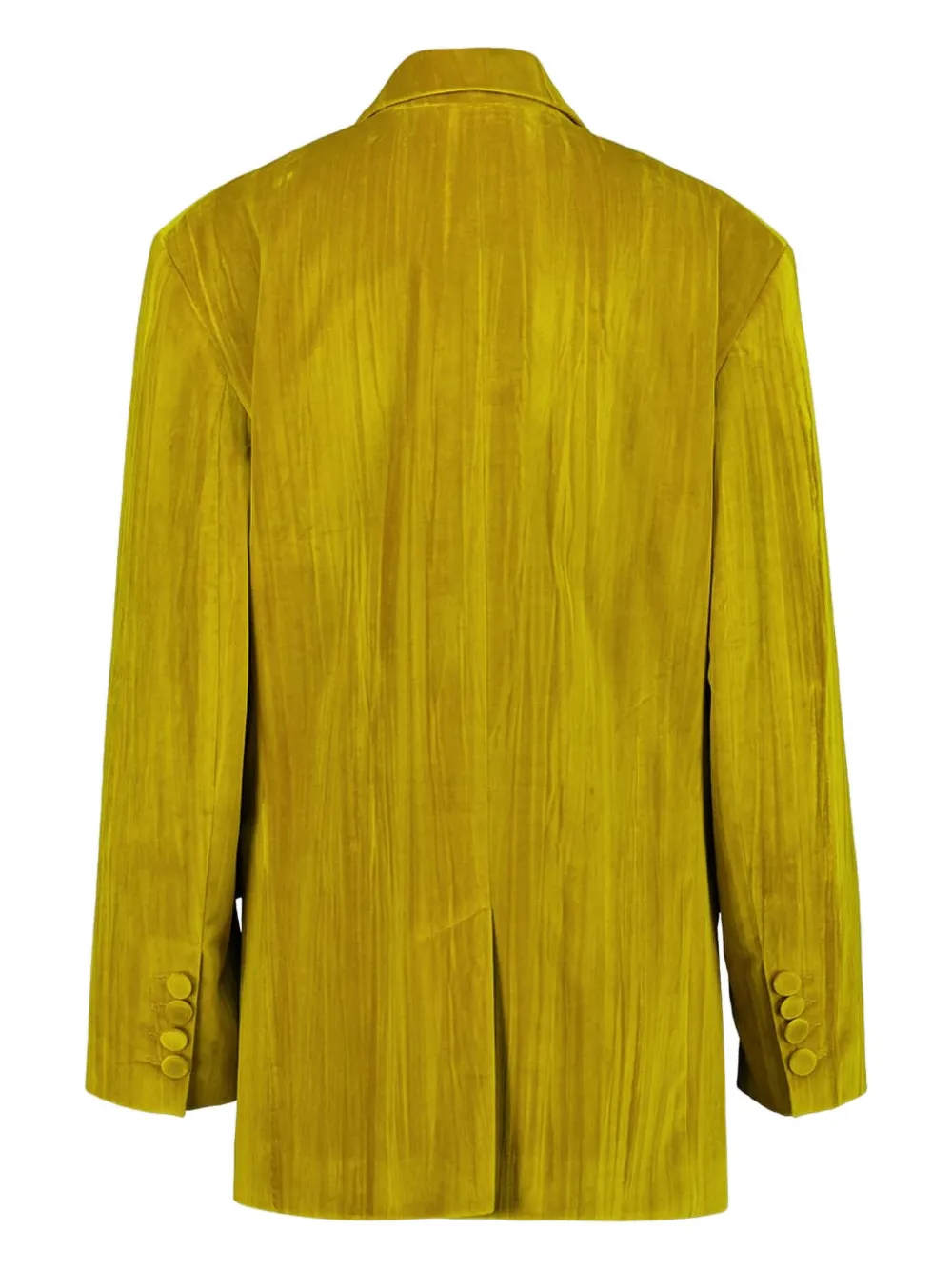 PAULA Fluwelen plissé blazer Geel