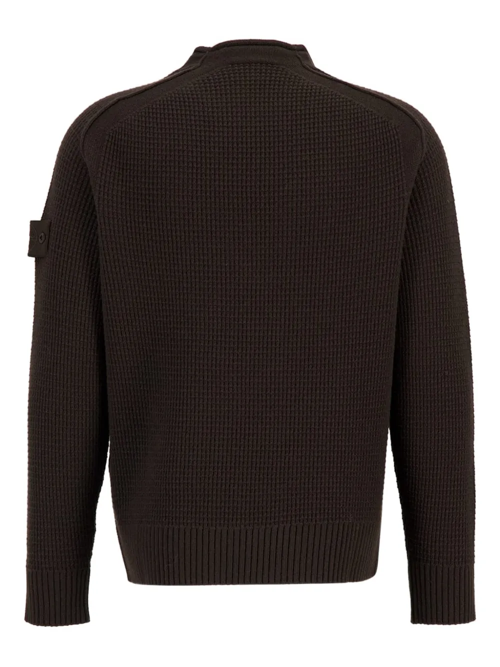 Stone Island waffle-knit crew-neck sweater - Bruin
