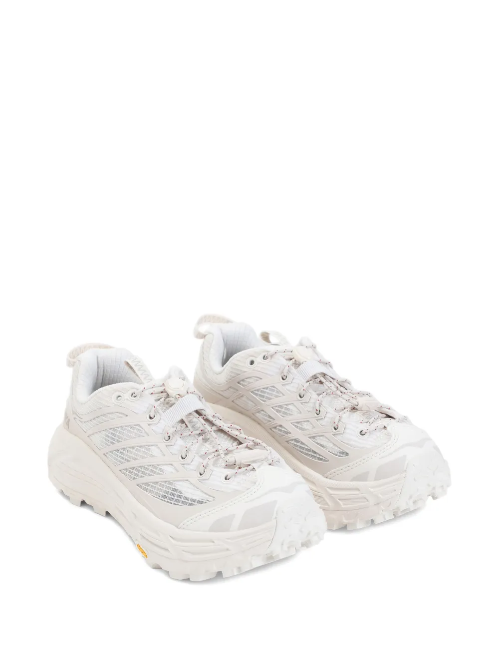 HOKA Mafate Three2 mesh-panel sneakers Neutrals