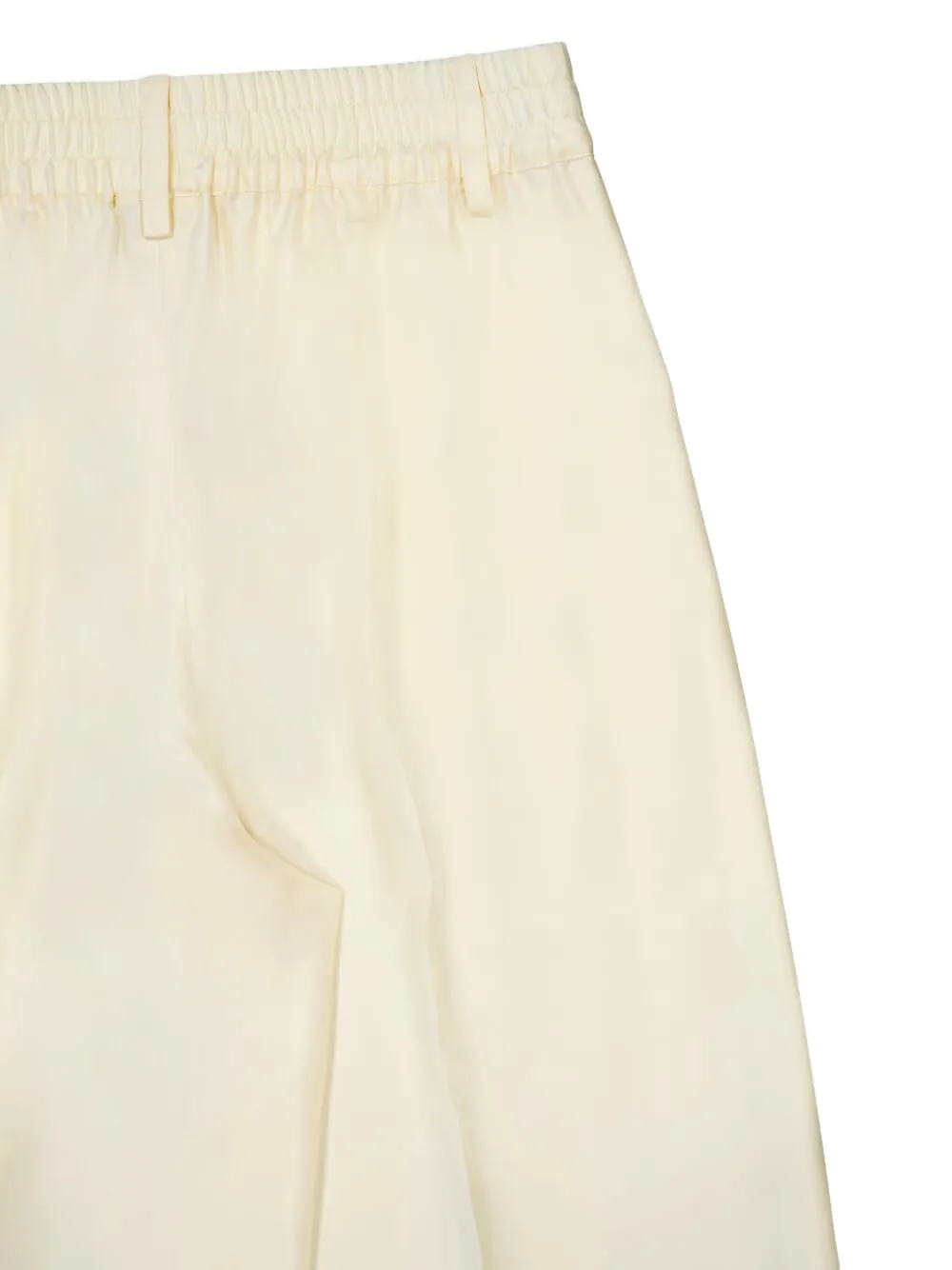  Paula Twill-panelled Silk Trousers - White 