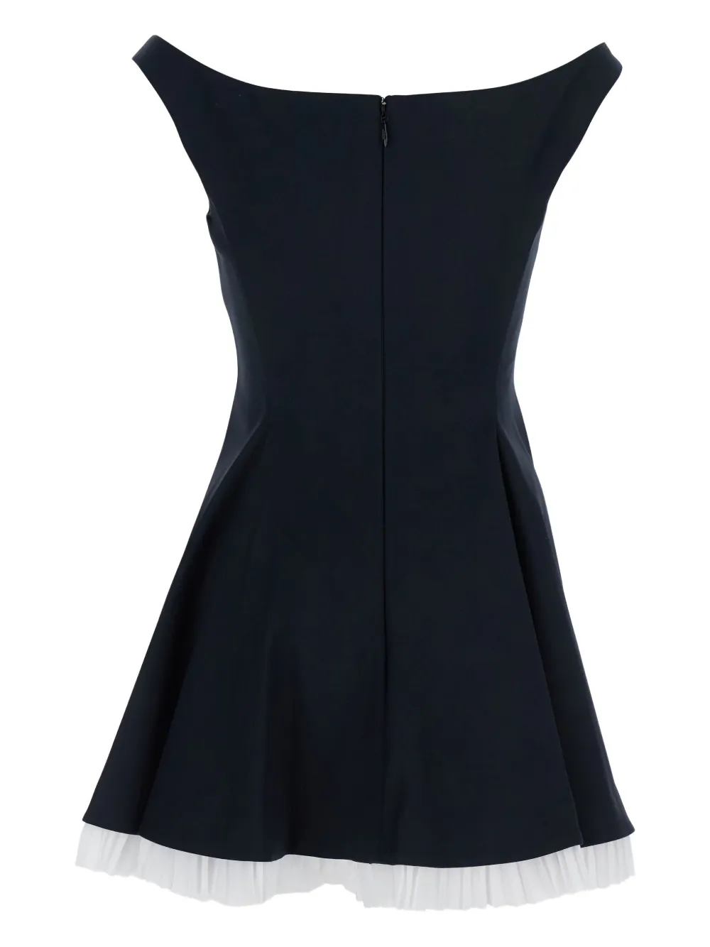 Simkhai Dorothie off-shoulder pleated mini dress - Zwart