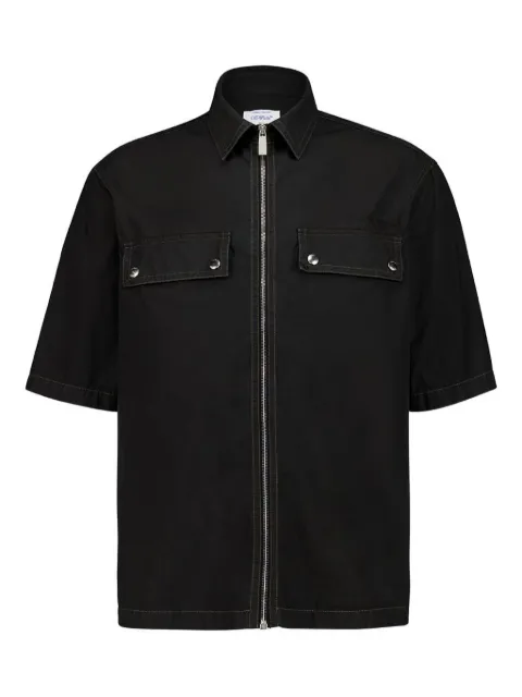Off-White zip-fastening logo shirt